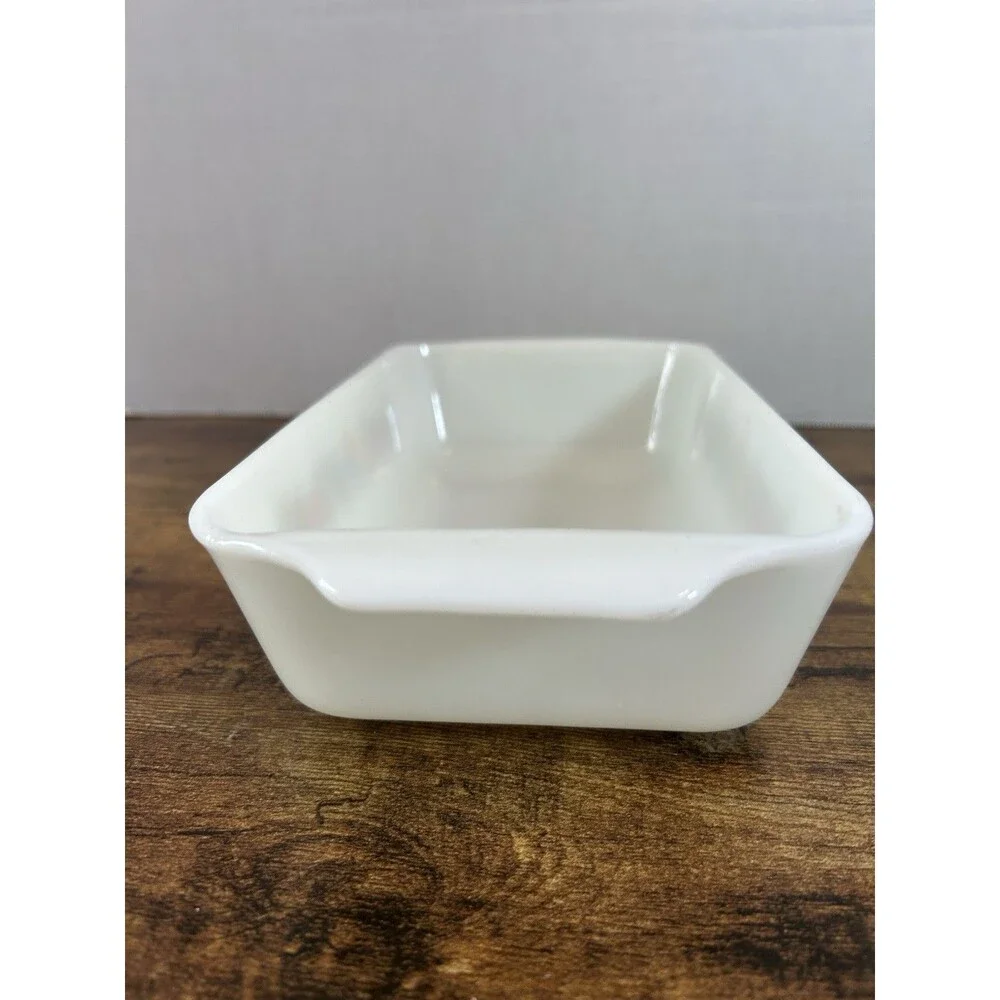 VTG Anchor Glass Fire King  Nature's Bounty  1 Qt Baking Casserole Dish Loaf Pan